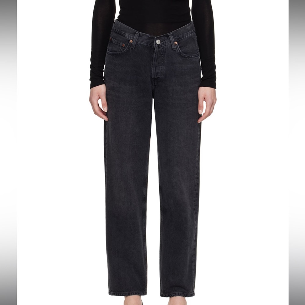 NWT! AGOLDE V Waist Baggy Jeans - 28